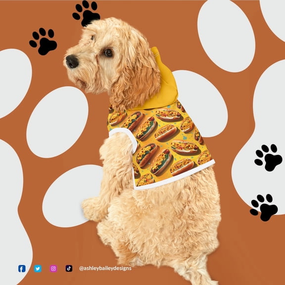 Hot Diggity Dog Hoodie Pet Hoodie