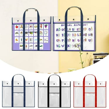Hot Discounts, Convenient Carrying Handle Poster Board Bag - Large Transparent Bag for Storing Artwork Boards,Supplies,Charts,and Teaching Materials with Ease,Pencil Case | Oxford Cloth, Black
