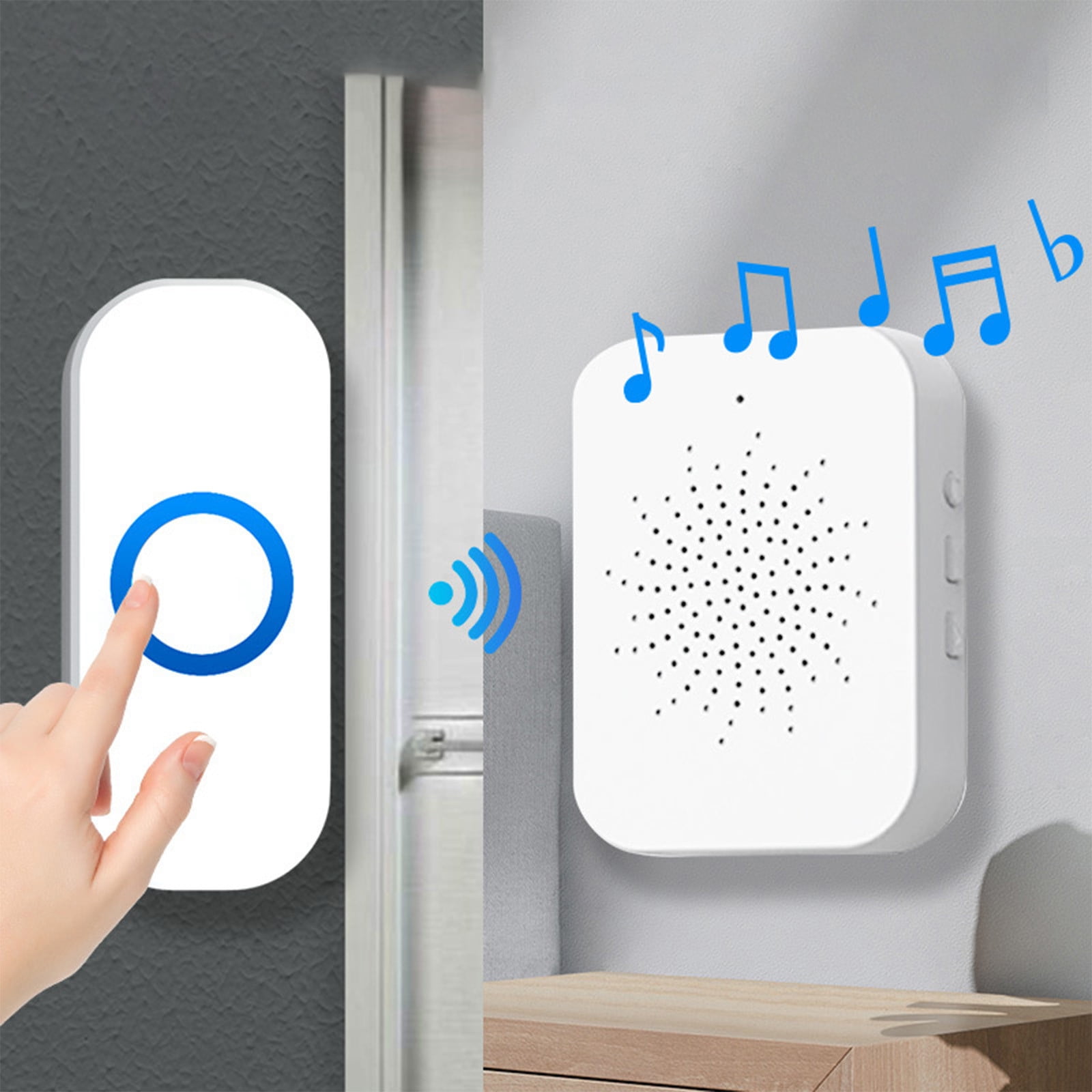 Hot Discounts, USB Doorbell,Voice Activated,Wireless Home Security