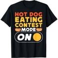 thumbnail image 1 of Hot Dog Adult Hot Dog Eating Contest Mode On Funny Creative Graphic T-Shirt, 1 of 3
