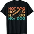 Hot Dog Adult Retro Vintage Hot Dog TShirt