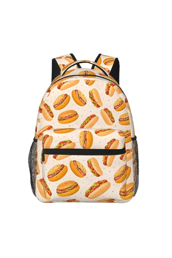 Hot Dog Backpack Lightweight Travel Bag for Men and Women