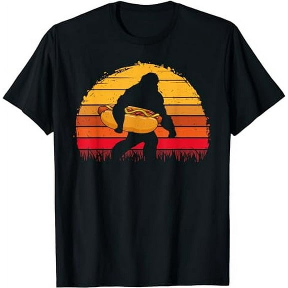 Hot Dog Bigfoot Legend Hotdog Sausage Frankfurter Wiener T-Shirt