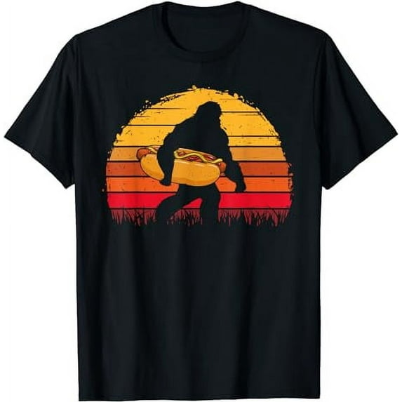 Hot Dog Bigfoot Legend Hotdog Sausage Frankfurter Wiener T-Shirt