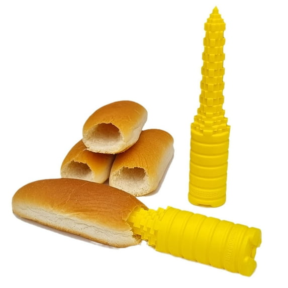 Hot Dog Bun Driller Bread Hot Dog Drilling Grilling Hotdogger Cutting Bread Tool Drill A Hole Baking Supplies for Grilling BBQ Hot Dog