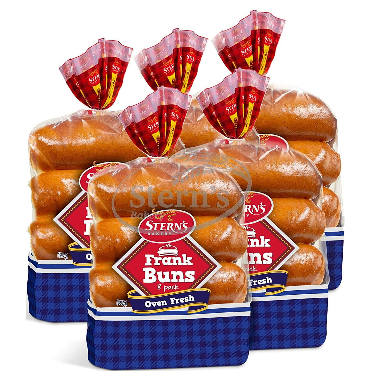 Hot Dog Buns, American Classic Hotdog Buns, Moist and Soft Texture, Kosher & Pre-Sliced, 8 Hot Dog Rolls Included Per 14 Oz Pack, 2 Day Shipping, Stern s Bakery (3 Pack) 14 Ounce (Pack of 3)