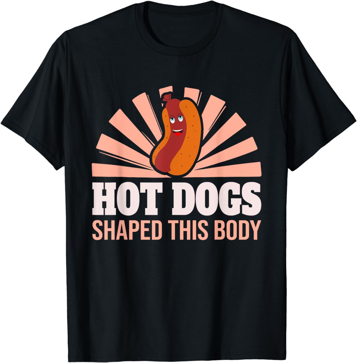 Hot Dog Hot Dogs Shaped This Body T-Shirt - Walmart.com