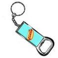 thumbnail image 1 of Hot Dog Of Awesomeness Keychain Key Chain Ring Bottle Bottlecap Opener, 1 of 1