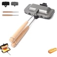 thumbnail image 1 of Hot Dog Pocket Maker, Double-Sided Sandwich Baking Pan, Hot Dog Sandwich Maker, Portable Flip Sealed Grill Pan for Pancakes, for Toast, Omelets(1PC), 1 of 6