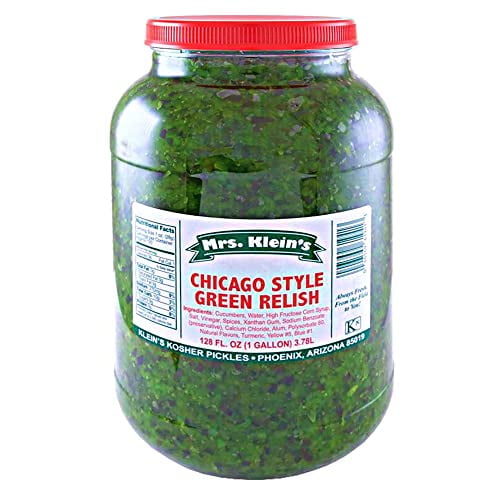 Hot Dog RelishBulk 1 GallonExtra green sweet relish for hotdogs and