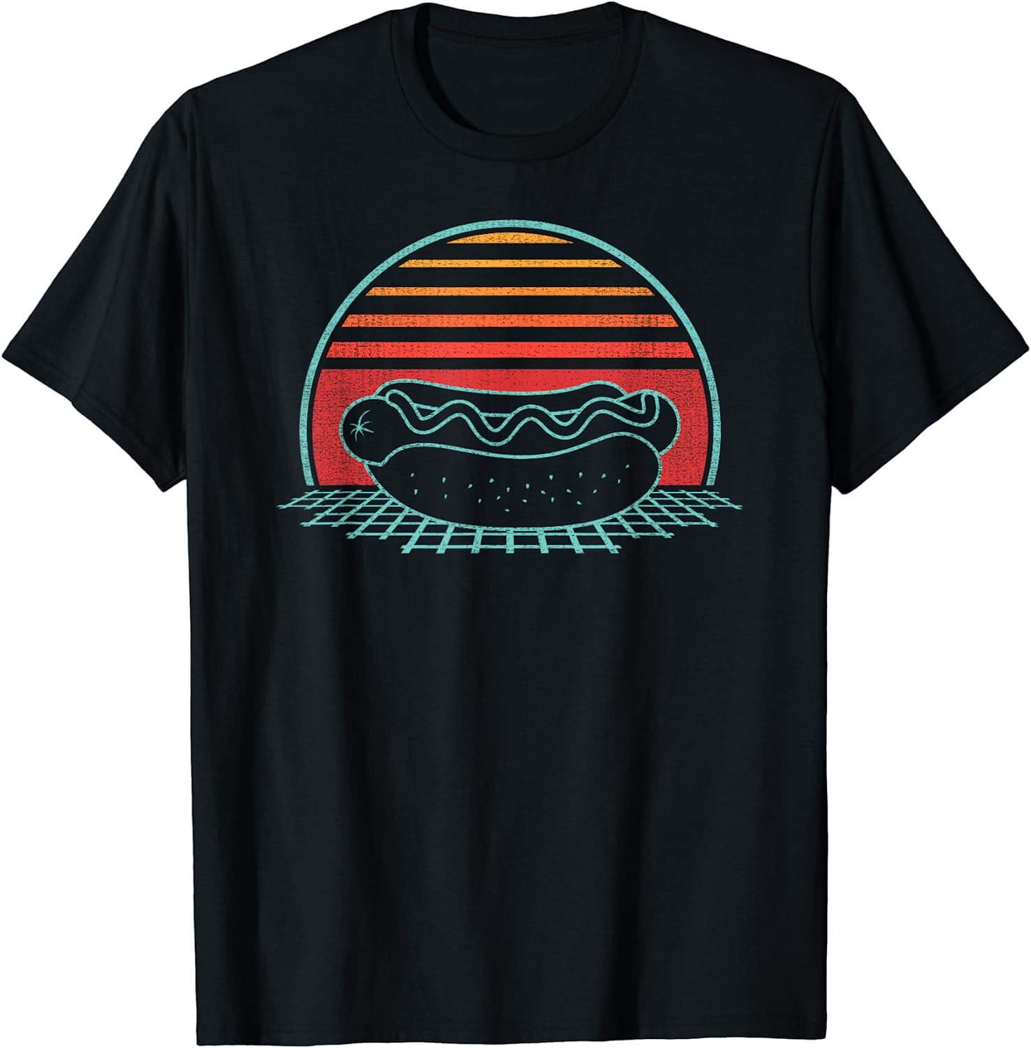 Hot Dog Retro Vintage 80s Style Gift T-Shirt - Walmart.com