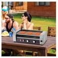 thumbnail image 1 of Hot Dog Roller 12 Capacity - Stainless Steel Roller Grill - 750W Electric Hot Dog Cooker with Temp Control & Drip Tray - Commercial/Home Use, 1 of 8
