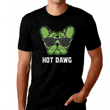 Hot Dog Shirt - Dog Dad Shirt - Dog Shirts for Men Dog Dad Gifts for Men Dog Lover Shirts