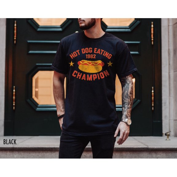 Hot Dog Shirt, Retro Graphic Tee, July 4th Shirt, Funny Hot Dog TShirt, Aesthetic, Hot Dog