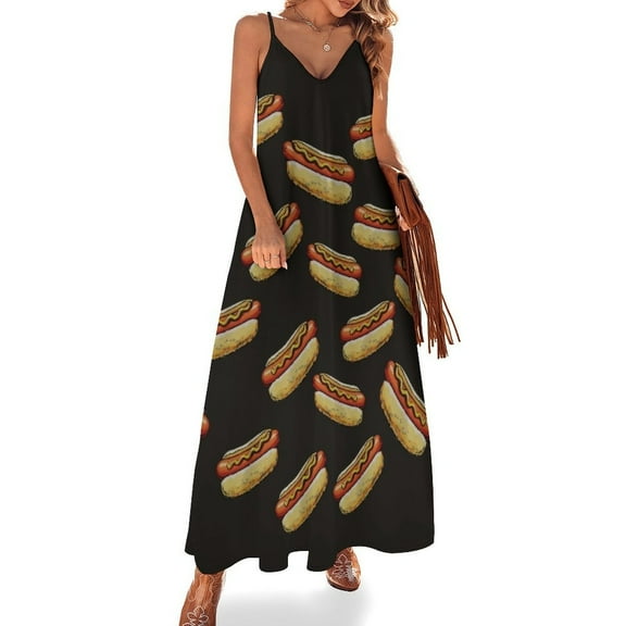 Hot Dog Sleeveless Dress Loose Women's Dress Dresses Luxury Evening Dresses