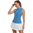 thumbnail image 1 of Hot Dog Sleeveless Golf Shirts For Women Moisture Wicking Sports V-Neck Polo Lightweight Quick Dry Womens Tank Tops 2XL, 1 of 7