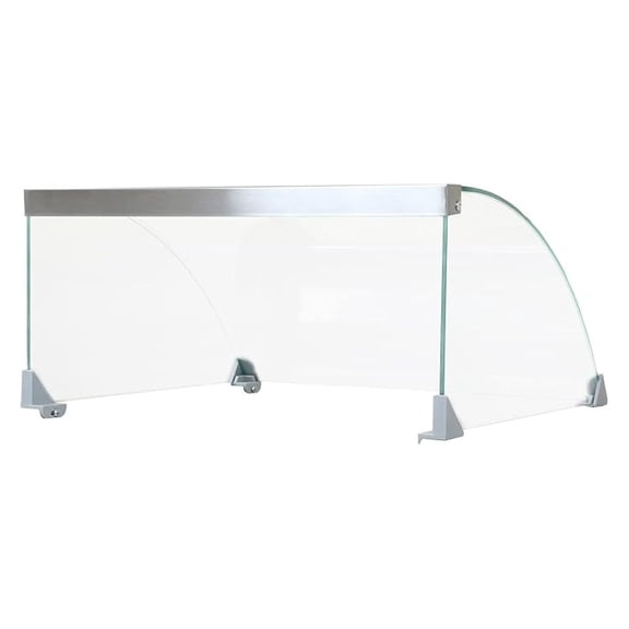Hot Dog Sneeze Guard - 11 Inch Machine Cover - Clear Sanitary Protector Shield - Commercial Grade Tempered Glass - Food Warming Display Protection