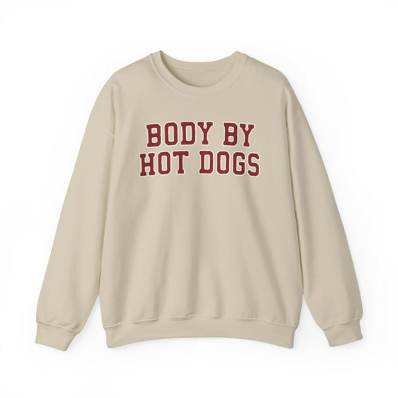 Hot Dog Sweatshirt Gifts Crew Neck Shirt Long Sleeve Unisex