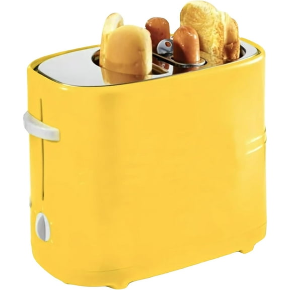 Hot Dog Toaster:Hot Dog Toaster and Bun Toaster,Toaster 2 Slice Wide Slot with Grill Timer,Stainless Steel Toaster for Sausages, Bacon and Bread Slices
