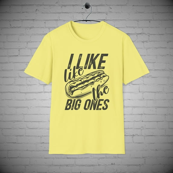 Hot Dog t-Shirt, Funny Hotdog tee, I Like the Big Ones tee
