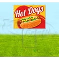 thumbnail image 1 of Hot Dogs (18" x 24") Yard Sign, Includes Metal Step Stake, 1 of 6