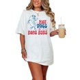 thumbnail image 1 of Hot Dogs & Home Runs, Baseball Art, White Comfort Colors T-Shirt, Small, 1 of 1