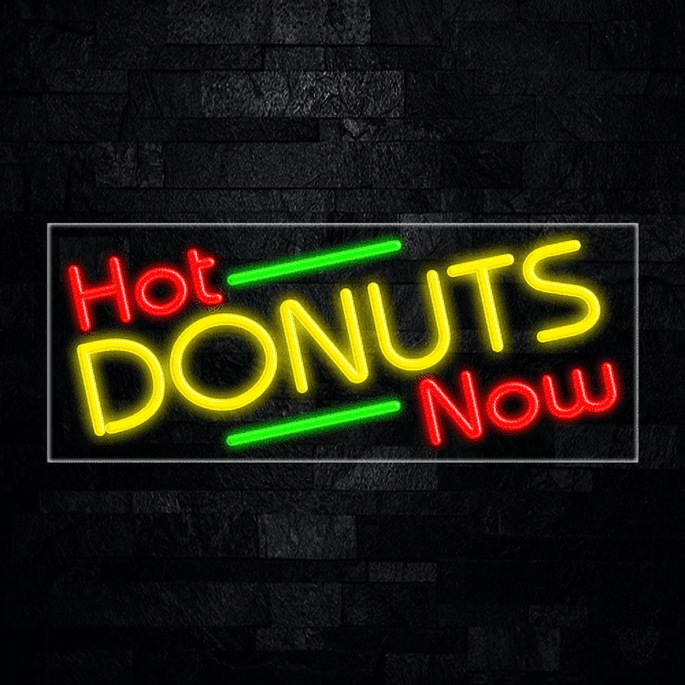 Hot Donuts LED Neon Sign 30"L x 12"H #31423
