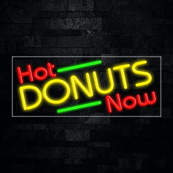 Hot Donuts LED Neon Sign 30"L x 12"H #31423