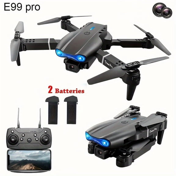 Hot E99pro/K3 Drone, Dual Camera Aerial Photography Fixed Height Hovering Foldable RC Two Batteries Play Upgrade Good Remote Control Toy Plane Suitable For Christmas Gifts. Us Shipping, Within 7 Days