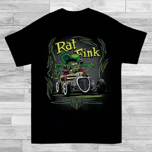 Hot Ed Roth Rat Fink 100% Cotton Black All Size T-Shirt Unisex ...