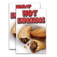thumbnail image 1 of Hot Empanadas (24" X 36") Vinyl Decal Only (Pack of 2) |Sign|Sticker|Poster, 1 of 4