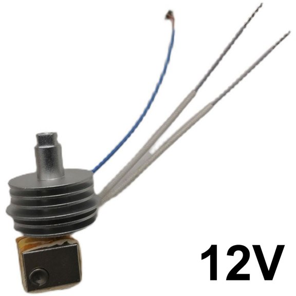 Hot End Assembly For Flashforge Finder For 3D Printer 1.75mm Filament Extruder Nozzle With Heat Sink 12V/24V Heating Block Temperature Sensor Replacement Suitable (12V)