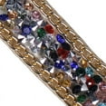 thumbnail image 1 of Hot Fix Rhinestones Trim Crystal Rhinestone Applique Trimming Diamond Strips Rhinestones Tapes Bling Rhinestones Iron on Sticker 5 yards, 1 of 3