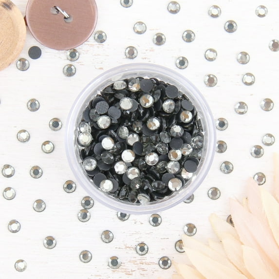 Hot Fix Rhinestones by Threadart SS10 (3mm) - Black Diamond - 10 Gross (1440 stones/pkg) Hotfix - 5 Sizes and 32 Colors Available