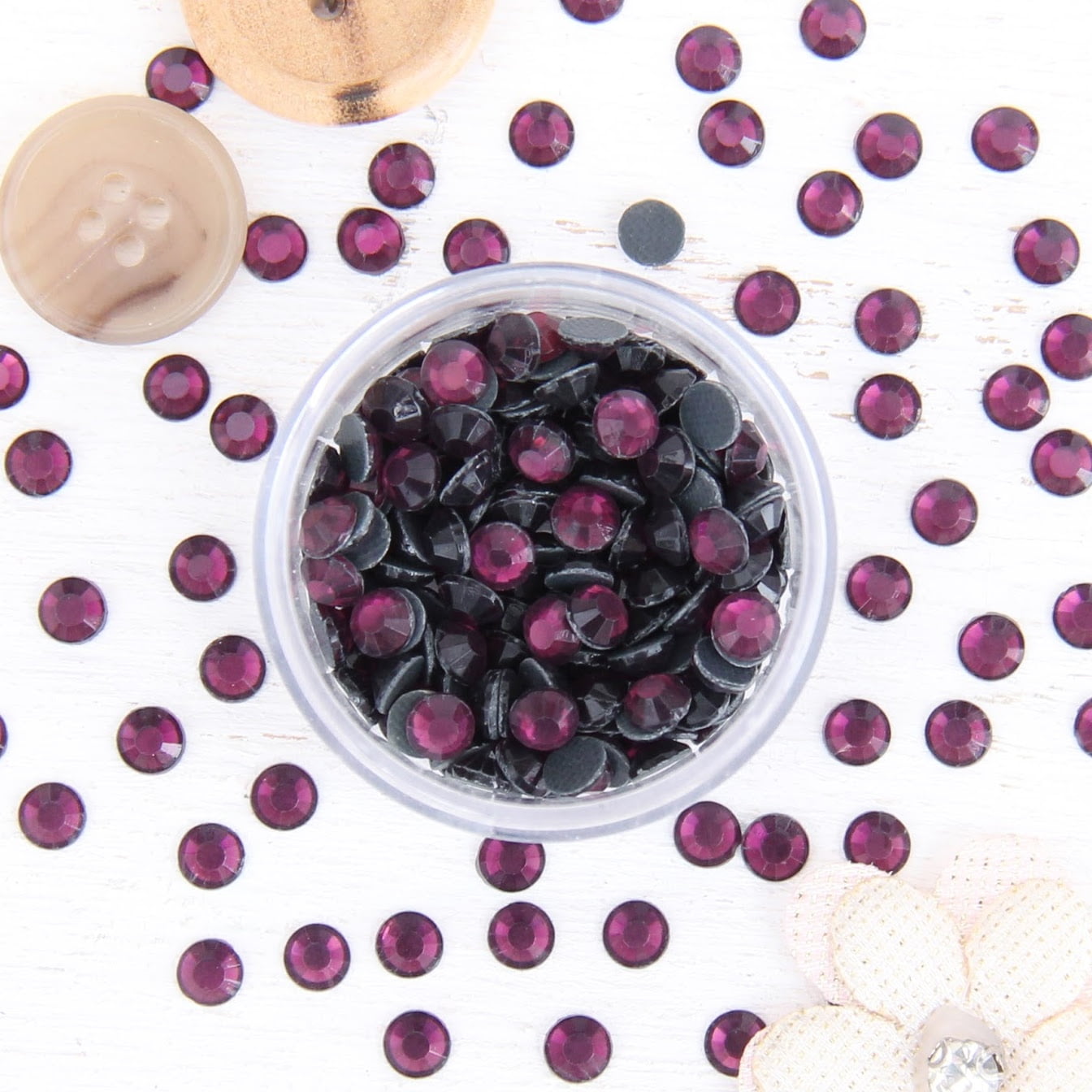 Hot Fix Rhinestones by Threadart SS20 (5mm) - Amethyst - 2 Gross (288 ...
