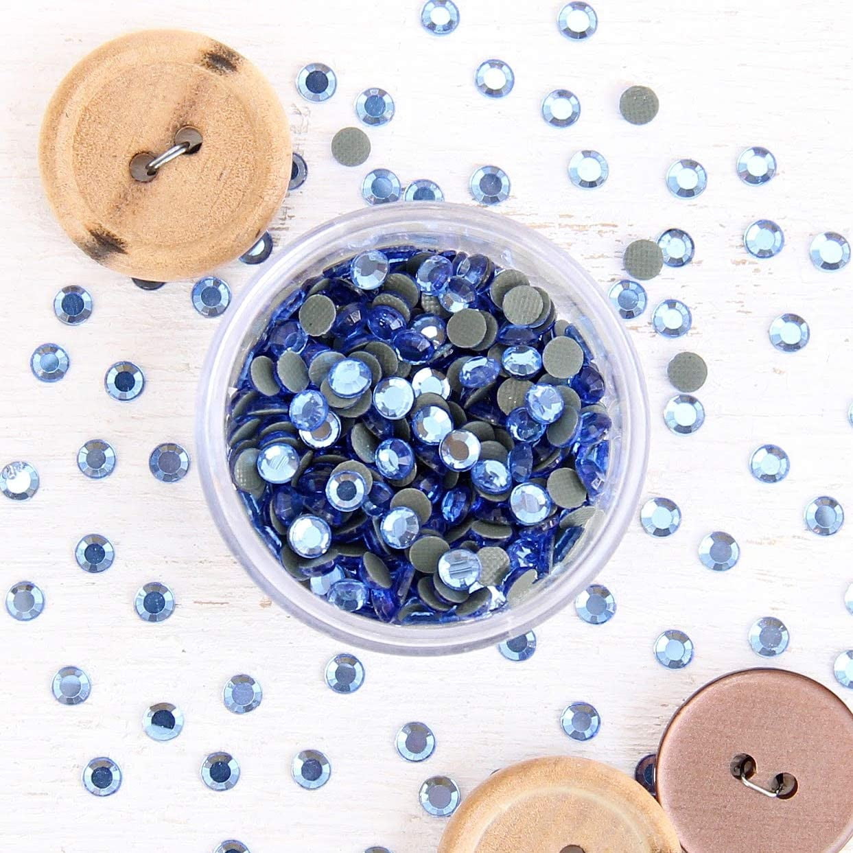 Hot Fix Rhinestones by Threadart SS20 (5mm) - Aquamarine - 2 Gross (288 ...