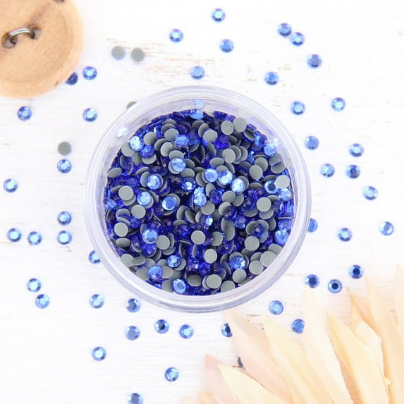 Hot Fix Rhinestones by Threadart SS6 (2mm) - Sapphire - 10 Gross (1440 stones/pkg) Hotfix - 5 Sizes and 32 Colors Available