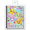 thumbnail image 1 of Hot Focus 251 EM 3D Diary with Lock in a sealed PVC package, Emoji Design, 1 of 2