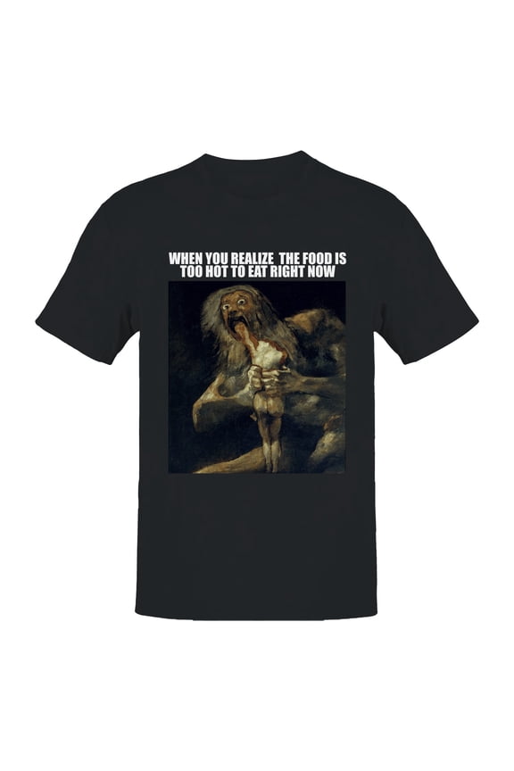 Hot Food Horror Realization Meme Men's T-shirt