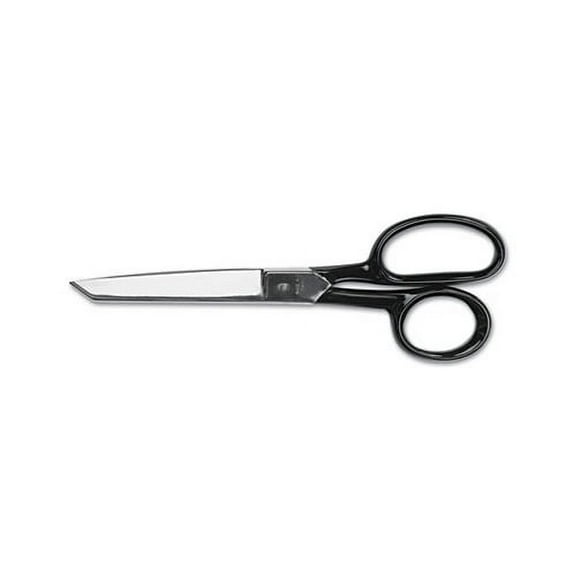 Hot Forged Carbon Steel Shears 8" Long, 3.88" Cut Length, Black Straight Handle