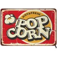 thumbnail image 1 of Hot and Fresh Popcorn Tin Signs,Retro Popcorn Sign Food and Snacks Vintage Metal Tin Sign For Men Women,Wall Decor for Bars,Restaurants,Cafes Pubs,12x8 Inch, 1 of 6