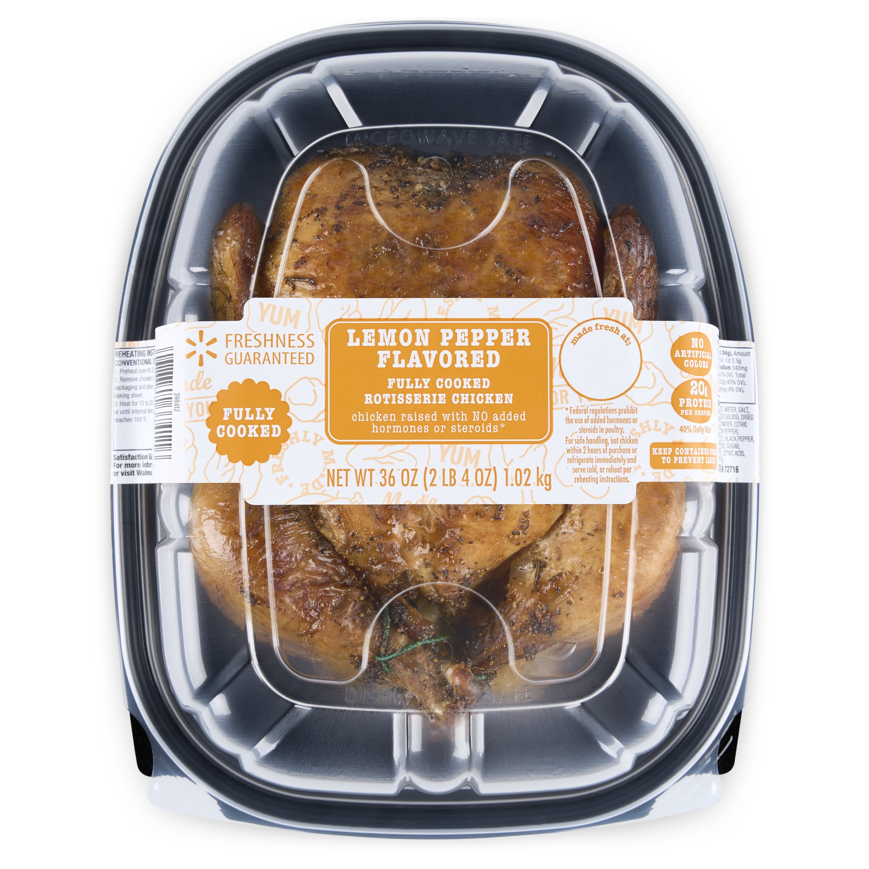 (Hot) Freshness Guaranteed Lemon Pepper Rotisserie Whole Chicken, 2.25 lb