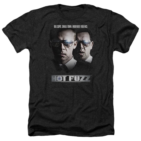 Hot Fuzz - Big Cops - Heather Short Sleeve Shirt - Small