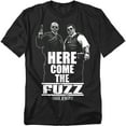 thumbnail image 1 of Hot Fuzz T-Shirt Here Come The Fuzz Unisex Graphic Tee For Men & Women, 1 of 7