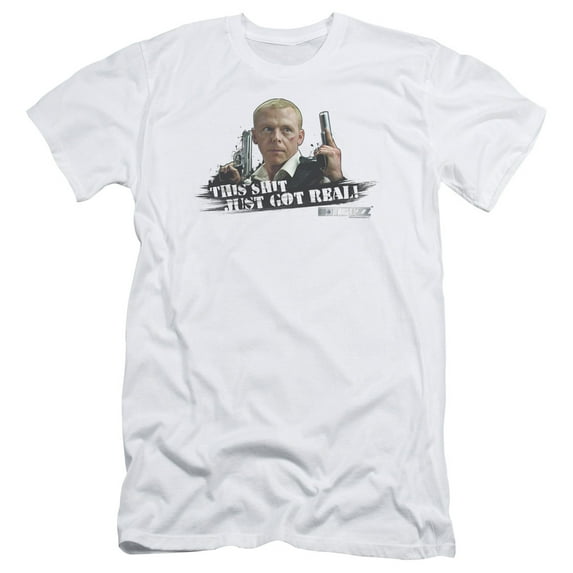 Hot Fuzz Just Got Real S/S Adult 30/1 T-Shirt White