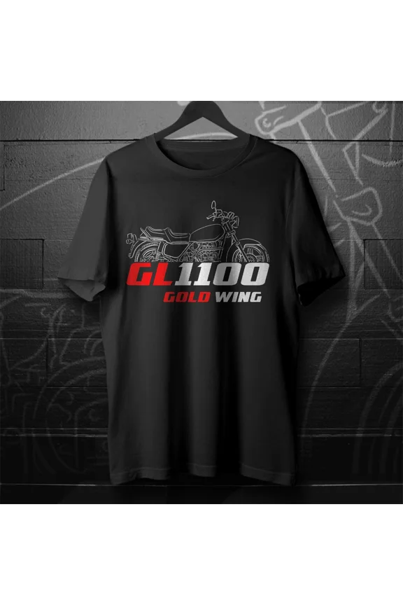 Hot GL 1100 Gold Wing & Interstate 1980-1983 - Motorcycle T-Shirt for Riders