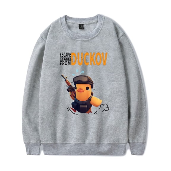 Hot Game Escape From Duckov Merch Game Graphic Sweatshirt – Unisex Graphic Crewneck Pullover for Survival RPG Game Fans