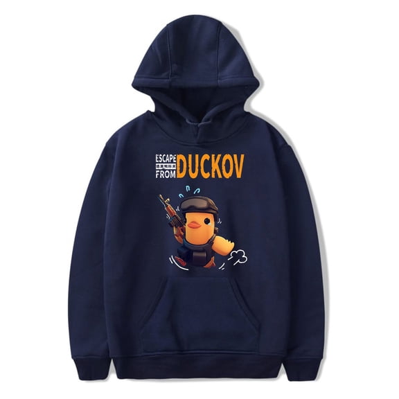 Hot Game Escape From Duckov Merch Game Graphic Unisex Hoodie – Unisex Graphic Pullover Sweatshirt for Survival RPG Game Fans