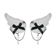 Hot Girl Animes Hairpins Subculture Angel Wing Hair Clip Plush Side Clip Teens Girl Hair Styling Clip Punk Headdress