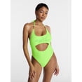 thumbnail image 1 of Hot Girl Summer by Megan Thee Stallion Women's and Women's Plus Hot Girl Summer Cutout One-Piece Swimsuit, Sizes XS-3X, 1 of 6